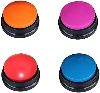 Artist Unknown 4 Color Voice Recording Button, Dog Buttons for Communication Pet
